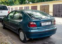 Renault Mégane Mk1 (Rückansicht), fotografiert in Pécs (HU), August, 2019.