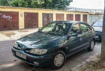 Renault Mégane I, fotografiert in Pécs (HU), August, 2019.