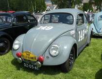 =VW Käfer steht auf dem Ausstellungsgelände in Bad Camberg anl. LOTTERMANN-Bullitreffen im Juni 2019