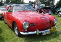 =Karmann Ghia steht auf dem Ausstellungsgelände in Bad Camberg anl. LOTTERMANN-Bullitreffen im Juni 2019