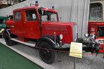 Ein Opel Blitz Tanklöschfahrzeug TLF-1700 Anfang September 2019 im Historama Ferlach.