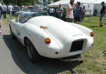 =Enzmann 506 steht auf dem Ausstellungsgelände in Bad Camberg anl. LOTTERMANN-Bullitreffen im Juni 2019. Der Schweizer Emil Enzmann fertigte die Karosserie aus glasfaserverstärktem Kunststoff und montierte sie auf ein VW Käferchassis. Angeblich wurden von 1956 - 1968 ca. 100 Fahrzeuge gefertigt.