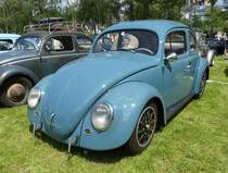 =VW Käfer steht auf dem Ausstellungsgelände in Bad Camberg anl. LOTTERMANN-Bullitreffen im Juni 2019