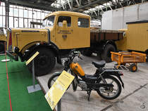 Ein Saurer-LKW der österreichischen Post Anfang September 2019 im Historama Ferlach.