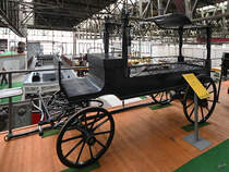 Eine Bestattungskutsche Anfang September 2019 im Historama Ferlach.