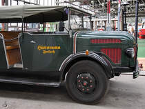 Ein Steyr Polizeiwagen war Anfang September 2019 im Historama Ferlach zu sehen.