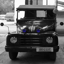 Ein Hanomag L-28 Geländefahrzeug Anfang September 2019 im Historama Ferlach.