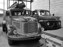 Ein Steyr Typ 380mit Drehleiter im Historama Ferlach. (September 2019)