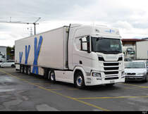 Scania R 450 Sattelschlepper in Kerzers am 02.11.2019