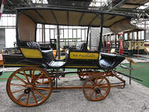 Eine alte Postkutsche Anfang September 2019 im Historama Ferlach.