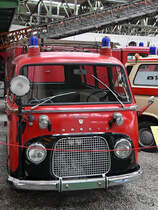 Ein Ford Taunus Transit der Betriebsfeuerwache Funder Plattenwerke Anfang September 2019 im Historama Ferlach.