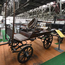Ein Kutschwagen Anfang September 2019 im Historama Ferlach.