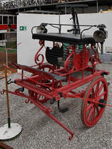 Ein Feuerwehrwagen Anfang September 2019 im Historama Ferlach.