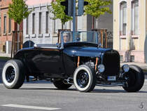 Ein Roadster war Mitte September 2019 in Heilbronn unterwegs.