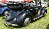 =VW Käfer Cabrio, präsentiert auf dem Ausstellungsgelände in Bad Camberg anl. LOTTERMANN-Bullitreffen im Juni 2019