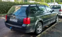 Volkswagen Passat B5 Variant, fotografiert in Pécs (Ungarn) in August 2019.