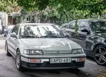 Honda CRX, fotografiert in Budapest (Ungarn) in September 2019.