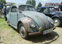 =VW Brezel-Käfer, präsentiert auf dem Ausstellungsgelände in Bad Camberg anl. LOTTERMANN-Bullitreffen im Juni 2019