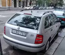 Rückansicht: Skoda Fabia I Kombi. Foto: Budapest (HU), September 2019