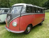 =VW T 1 Samba, präsentiert auf dem Ausstellungsgelände in Bad Camberg anl. LOTTERMANN-Bullitreffen im Juni 2019
