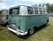 =VW T 1 Samba, präsentiert auf dem Ausstellungsgelände in Bad Camberg anl. LOTTERMANN-Bullitreffen im Juni 2019