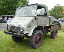 =Unimog 411, ausgestellt bei der Oldtimeraustellung vom Landmännerverein Bermuthshain im Juni 2019