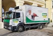 =MB Atego der Firma WIESBAUER steht zur Warenanlieferung am Schloß Schönbrunn im November 2019