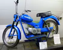 TOMOS APN4 MS, Moped aus dem ehem.Yugoslawien, Baujahr 1981, 49ccm, 2,5PS, Vmax 48Km/h, Technikmuseum Bistra/Slowenien, Juni 2016
