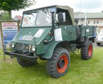 =Unimog 411, Bj. 1964, ausgestellt bei der Oldtimeraustellung vom Landmännerverein Bermuthshain im Juni 2019