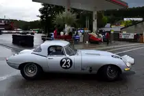 Jaguar E-Type, auf dem Weg zum Auftanken, bei den Spa Six Hours Classic vom 27 - 29 September 2019