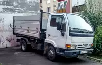 Nissan Cabstar, augenommen in August, 2019 (Pécs, Ungarn).