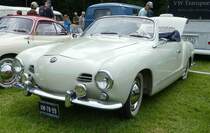 =Karmann Ghia, steht auf dem Ausstellungsgelände in Bad Camberg anl. LOTTERMANN-Bullitreffen im Juni 2019