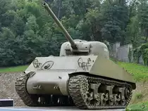 Ein mittlerer Kampfpanzer M4 Sherman war Ende August 2019 im Park der Militärgeschichte in Pivka zu sehen. 