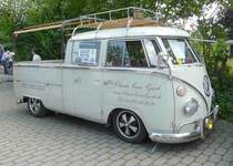=VW T 1, steht auf dem Ausstellungsgelände in Bad Camberg anl. LOTTERMANN-Bullitreffen im Juni 2019
