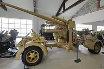 Eine deutsche Flugabwehrkanone FLAK 37, Kaliber 88mm war Ende August 2019 im Park der Militärgeschichte in Pivka ausgestellt.