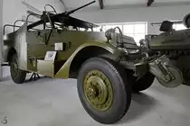 Ein Panzerspähwagen M3A1 Scout Car stand Ende August 2019 im Park der Militärgeschichte in Pivka.