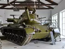 Ein Kampfpanzer vom Typ M47 Patton war Ende August 2019 im Park der Militärgeschichte in Pivka ausgestellt. 