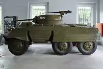 Ein Panzerspähwagen M8 Greyhound stand Ende August 2019 im Park der Militärgeschichte in Pivka.
