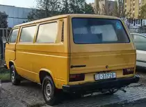 VW Transporter T3, aufgenommen in November, 2019 (Pécs, Ungarn).