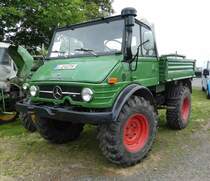 =Unimog 406, Bj. 1973, ausgestellt bei der Oldtimeraustellung vom Landmännerverein Bermuthshain im Juni 2019