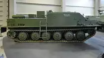 Ein Transportpanzerwagen BTR-50 stand Ende August 2019 im Park der Militärgeschichte in Pivka.