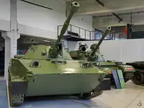 Ein leichter, schwimmfähiger Panzer vom Typ PT-76B stand Ende August 2019 im Park der Militärgeschichte in Pivka.