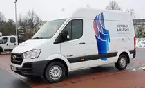 =Hyundai H 350 von BIENSACK & MASCHE steht im Dezember 2019 in Fulda