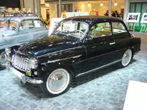 Skoda Octavia Limousine aus dem Modelljahr 1959. Vorgestellt wurde dieses Modell 1959 auf dem Genfer Autosalon. Von diesem Typ verließen 229.531 Autos die Werkshallen in Mlada Boleslav. Unter Motorhaube verrichtet ein Vierzylinderreihenmotor mit einem Hubraum von 1089 cm³ und einer Leistung von 43 PS seine Arbeit. Techno Classica Essen im April 2009.