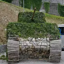 Dieser  Panzer  ist Teil der Ausstellung im Park der Militärgeschichte in Pivka. (August 2019)