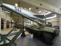 Ein Kampfpanzer vom Typ T-72, so gesehen Ende August 2019 im Park der Militärgeschichte in Pivka.