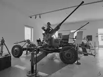 Diese Flugabwehrkanone war Ende August 2019 im Park der Militärgeschichte in Pivka ausgestellt.