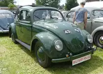 =VW Käfer steht auf dem Ausstellungsgelände in Bad Camberg anl. LOTTERMANN-Bullitreffen im Juni 2019