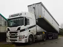 Scania R450 Kipper im Gewerbegebiet Sassnitz am 16.11.2019