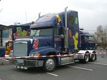 Haribo Showtruck Zugmaschine am 23.3.2009 auf dem E-Center-Parkplatz in Kitzingen